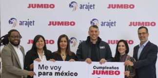 15 clientes de Jumbo fueron ganadores de un viaje a México por Arajet