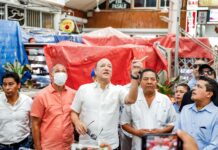 El alcalde Ulises Rodríguez supervisa la recuperación del Mercado Modelo tras devastador incendio