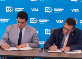 DAVID COLLADO FIRMA ACUERDO CON VISA INTERNACIONAL PARA FORTALCER LA PROMOCIÓN TURISTICA DE RD.