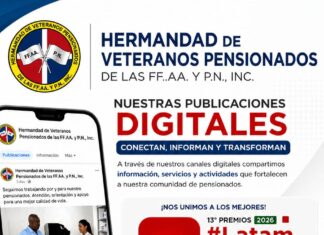 Hermandad de Veteranos Pensionados de las Fuerzas Armadas y la Policía Nacional es seleccionada finalista en los Premios Latam Digital 2026