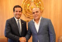 Omar Fernández fortalece vínculos entre RD y Paraguay en encuentro con presidente del Senado