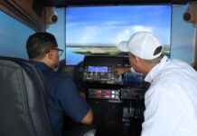 IDAC instala Simulador de Vuelo en Primera Feria Regional del Libro y la Cultura Cibao 2026