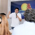 David Collado deja iniciada construcción plaza de vendedores en playa Teco de Maimón, Puerto Plata.