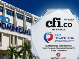 ProDominicana recibe premio internacional por su contribución al crecimiento económico sostenible del Caribe