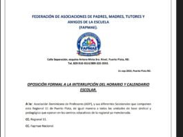 FAPMAE Regional 11 rechaza interrupciones de la docencia y llama a la ADP a respetar el calendario escolar