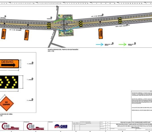 Obras Públicas anuncia cierre parcial de la Autopista 6 de Noviembre por montaje de vigas en Quita Sueño